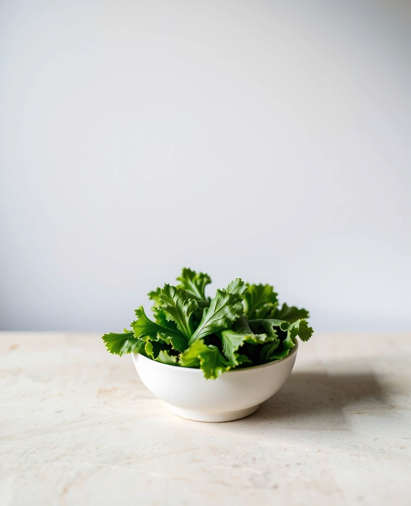 Ingredientes naturales en entorno minimalista